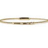 Pulsera "Bubbles" de oro amarillo con 3 diamantes móviles en chatón