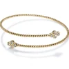 Pulsera "Bubbles" de oro amarillo con 8 diamantes en chatón
