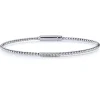 Pulsera "Bubbles" de oro blanco con 6 diamantes talla brillante