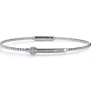 Pulsera "Bubbles" de oro blanco con diamantes y roseta móvil