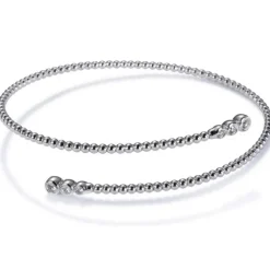 Pulsera "Bubbles" de oro blanco con 6 diamantes en chatón