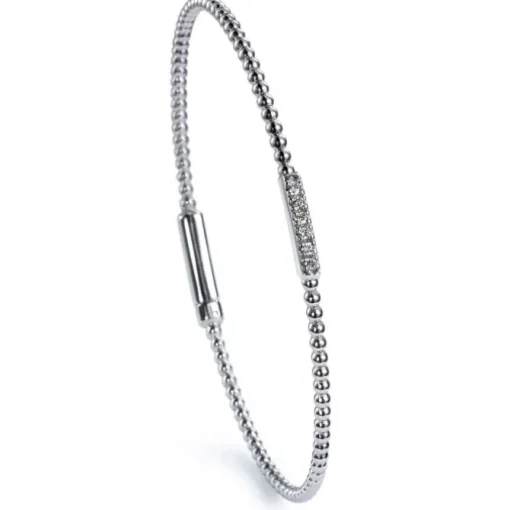 Pulsera "Bubbles" de oro blanco con 6 diamantes talla brillante