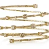 Pulsera muelle 5 vueltas de oro amarillo con diamantes brown