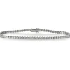 Pulsera Riviere de oro blanco con diamantes talla brillante en garra
