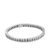 Pulsera Riviere de oro blanco con diamantes talla princesa de 10.05 quilates