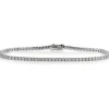 Pulsera Riviere de oro blanco con diamantes talla brillante en garra