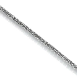 Pulsera Riviere de oro blanco con diamantes talla brillante