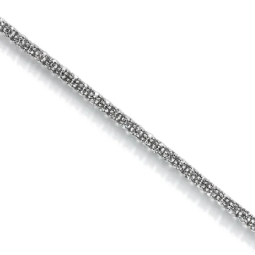 Pulsera Riviere de oro blanco con diamantes talla brillante