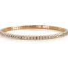 Pulsera Riviere extensible de oro rosa con diamantes talla brillante