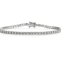 Pulsera Riviere oro blanco con brillantes en garra