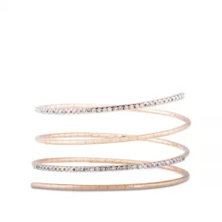 Pulsera-oro-rosa-muelle-4-vueltas-diamantes