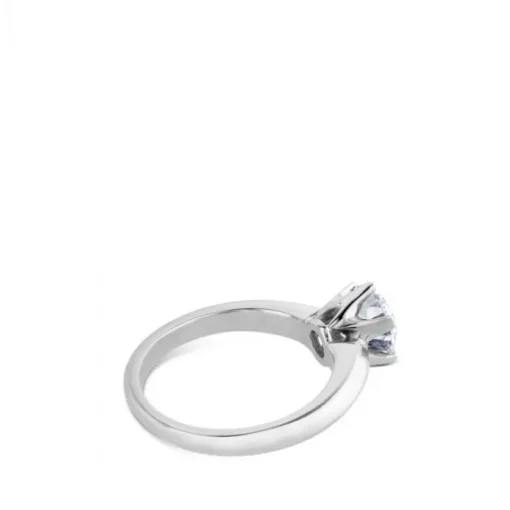 Solitario de oro blanco 1,5 quilates engastado en 6 garras