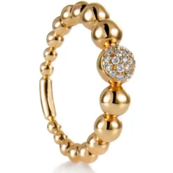 Sortija "Bubbles" de oro rosa con diamantes
