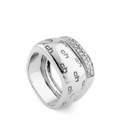 Sortija Chocrón By 121 maxi chic de oro blanco con diamantes