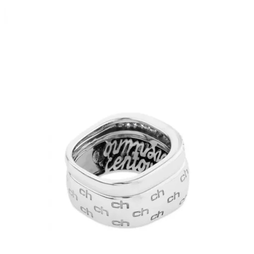 Sortija Chocrón By 121 maxi chic de oro blanco con diamantes