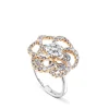 Sortija "Hypnose" de oro blanco y oro rosa con diamantes