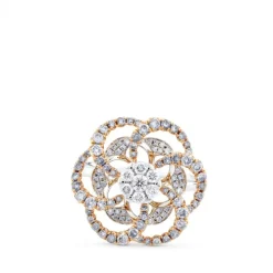 Sortija "Hypnose" de oro blanco y oro rosa con diamantes