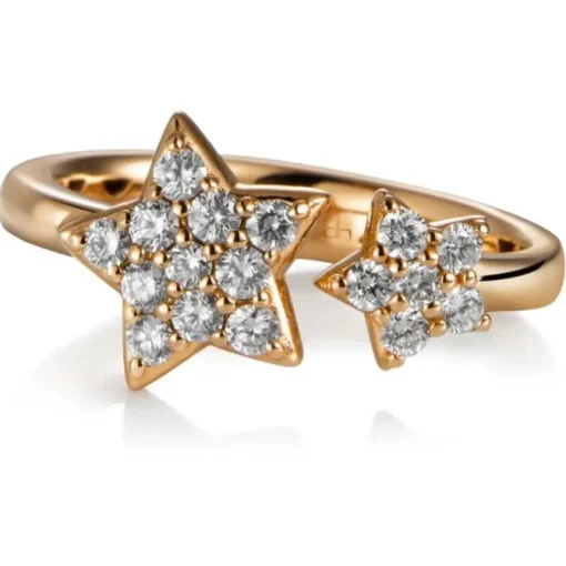Sortija "Magic Stars" de oro rosa con diamantes