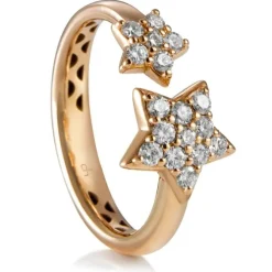 Sortija "Magic Stars" de oro rosa con diamantes