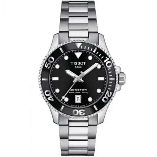 Tissot Seastar 1000 esfera negra 36mm