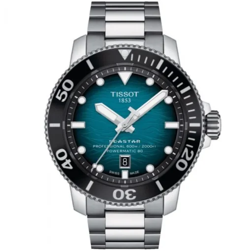 Tissot Seastar 2000 Professional Powermatic 80 turquesa 46mm