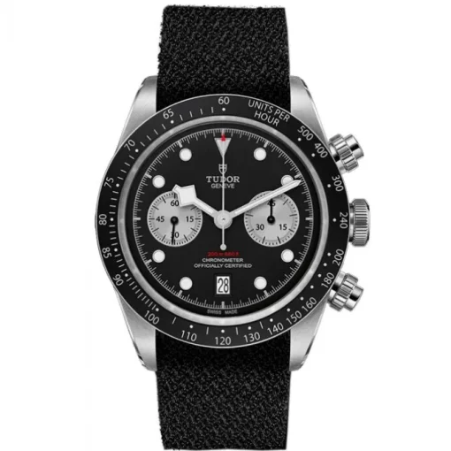 Tudor Black Bay Chrono Acero Esfera Negra Tela