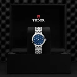 Tudor Clair de Rose esfera azul con diamantes 34mm