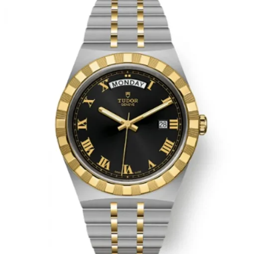 Tudor Royal Bicolor Day-Date Esfera Negra  41 mm
