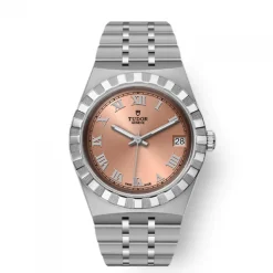 Tudor Royal 34mm acero índices esfera salmón